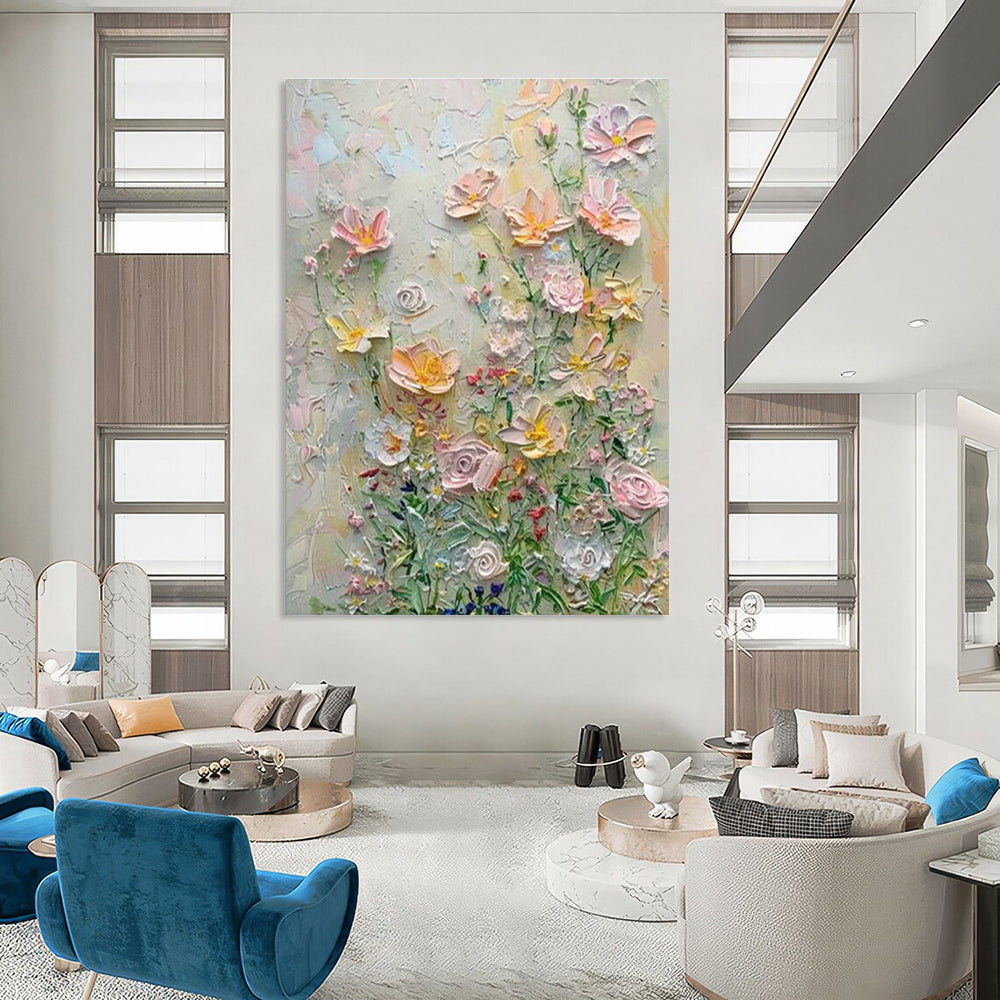 Hand - Painted Abstract Wall Art Trios for Cottage Hallway & Entryway DLZ1391