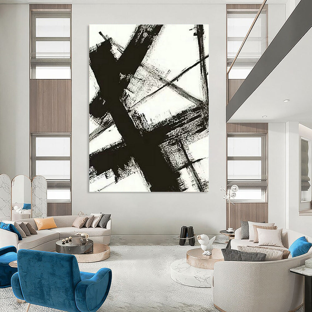 Extra-Wide Bespoke Abstract Mural for Office & Bedroom DLZ1035