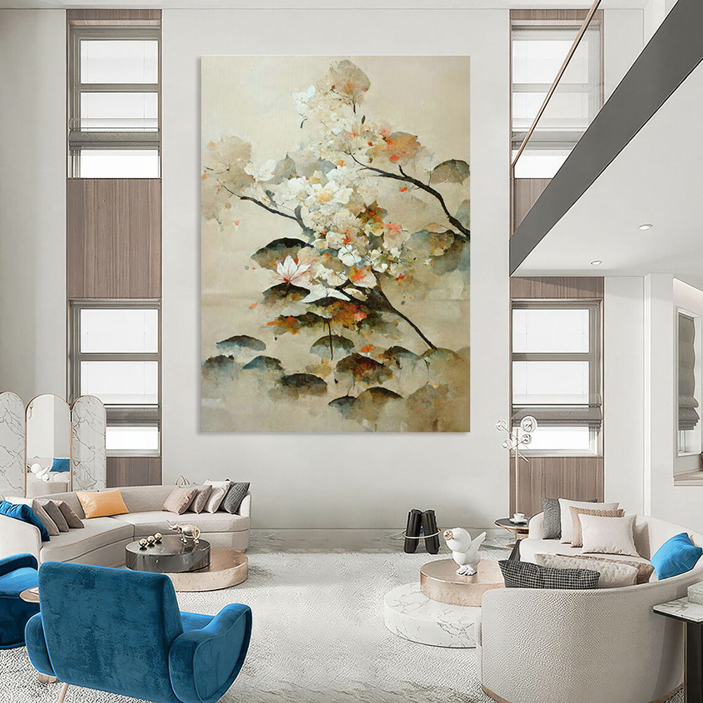 Customizable Handmade Abstract Canvas for Hallway and Cottage Office DLZ1618