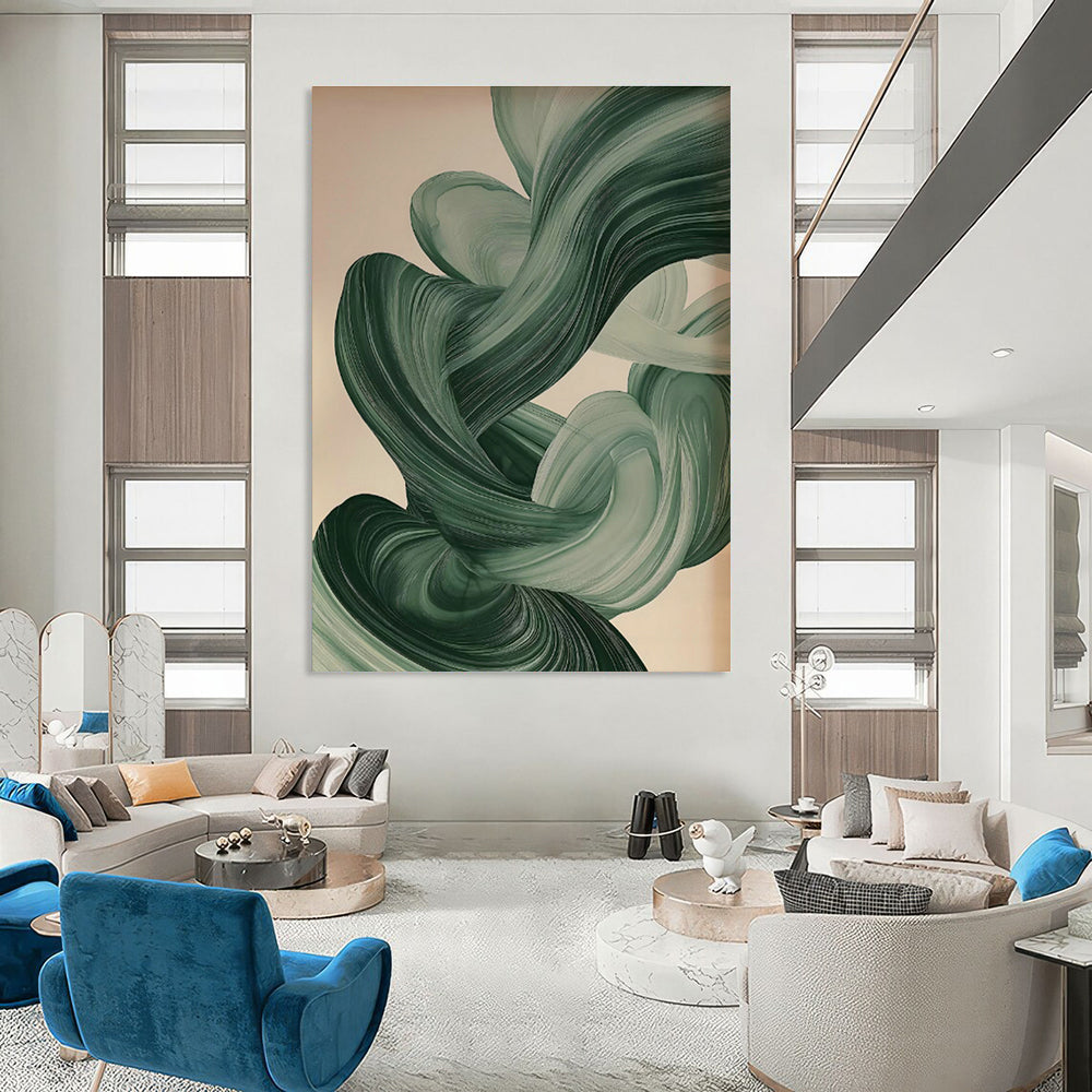 Tremendous - Scale Custom Hand - Painted Abstracts for Dining Room Celebration DLZ0415