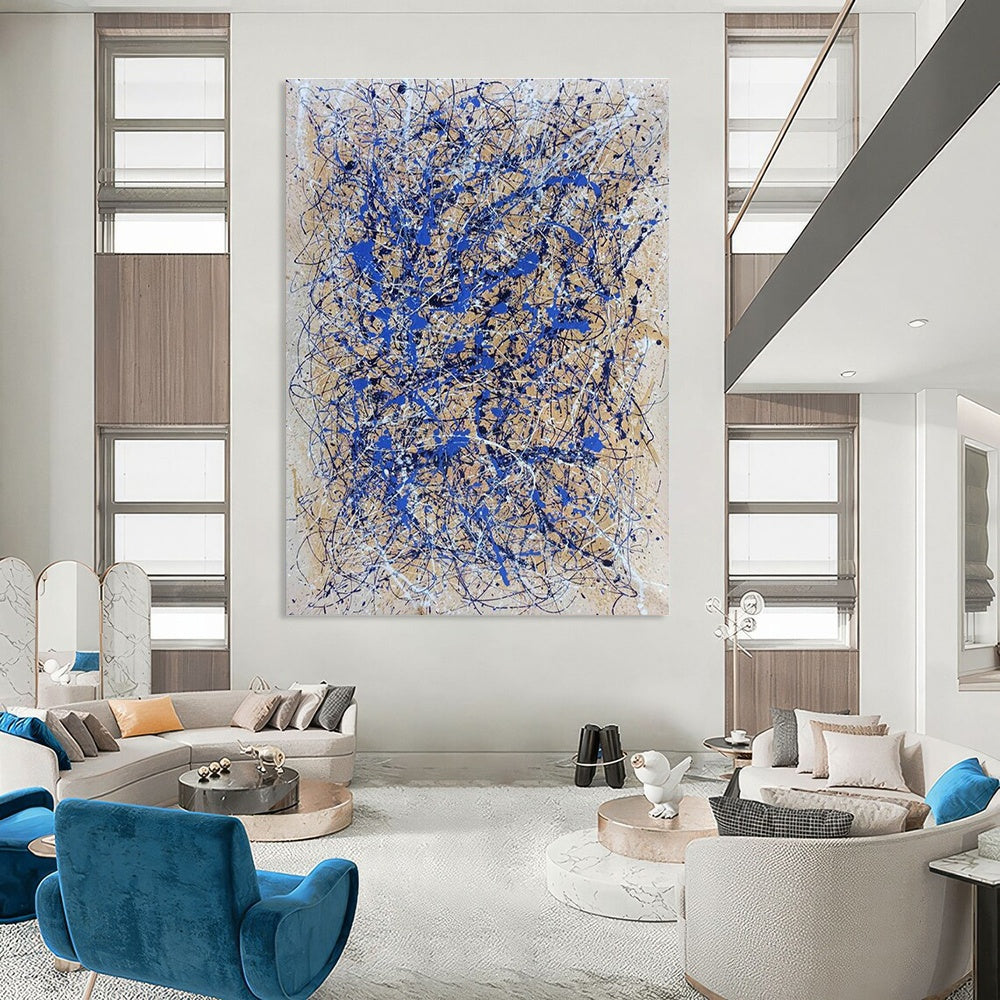 Custom Hand-Painted Abstract Art for Hallway & Entryway DLZ2280