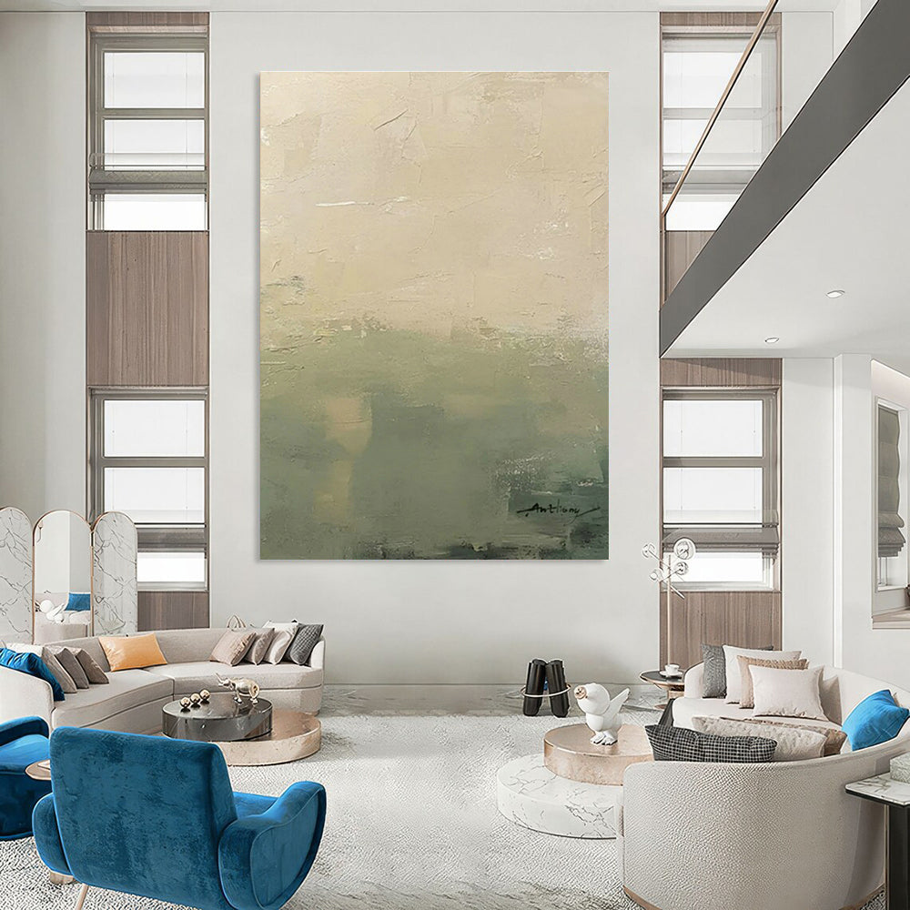Large Custom Handmade Abstract Canvas for Cottage Bedroom and Living Room DLZ1502