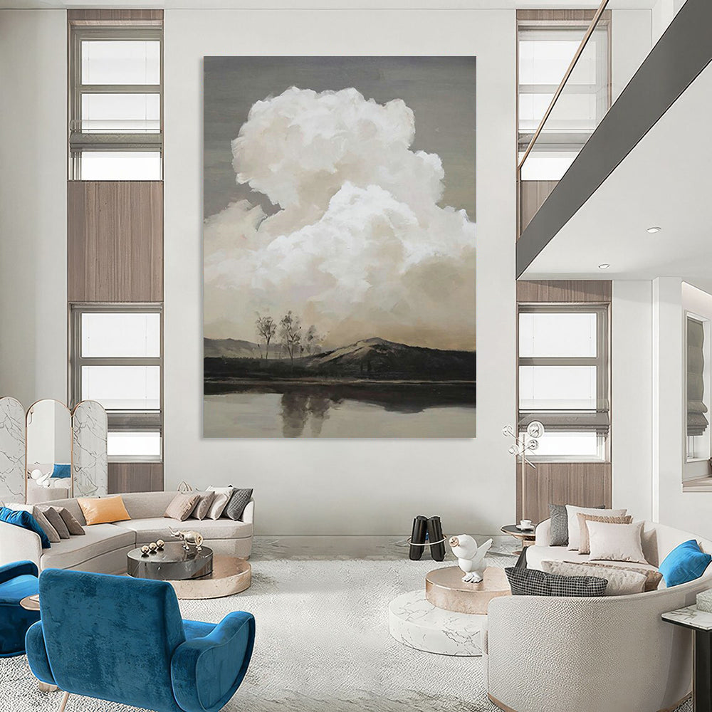 Gigantic Custom - Engineered Hand Painted Abstract Wall Art for Living Room & Office DLZ2139
