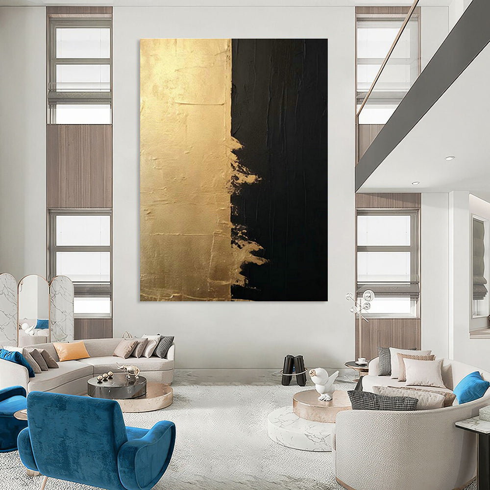 Customization of Large - sized Hand - Painted Abstract Paintings for Living Room, Enhance the Artistic Sense of the Space DLZ0358