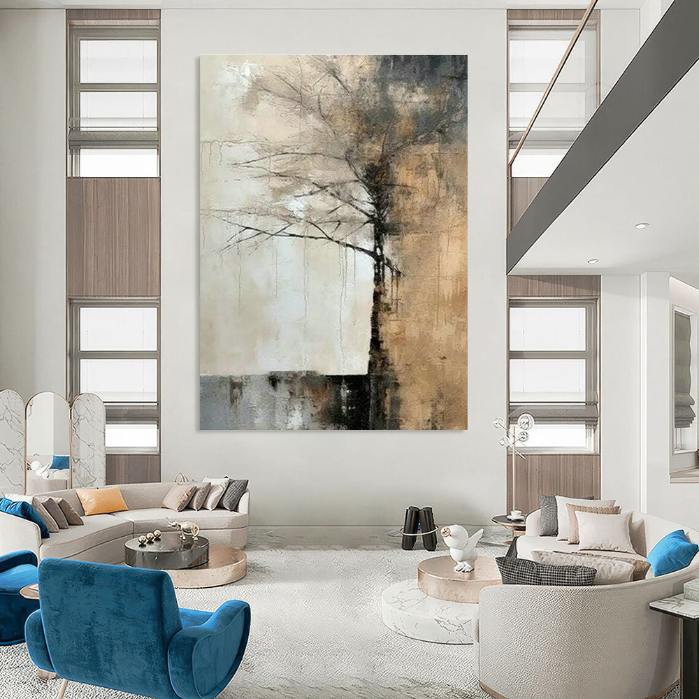 Mega - Scale Custom Abstract Art for Living Room Grandeur DLZ0418