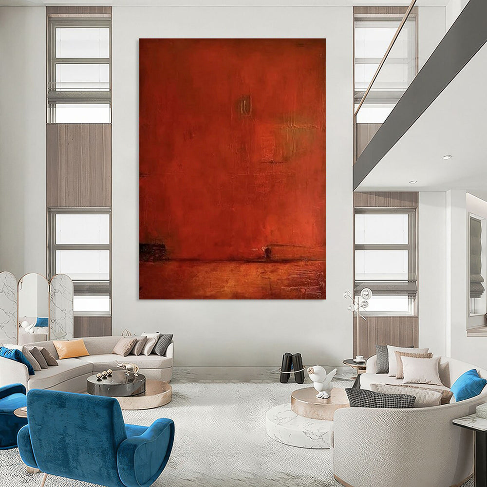 Customizable Handmade Abstract Canvas for Hallway and Cottage Entryway DLZ1498