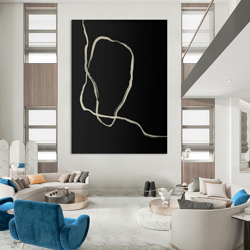 Large - Scale Custom Hand - Painted Abstract Art for Bedroom and Living Room DLZ0516