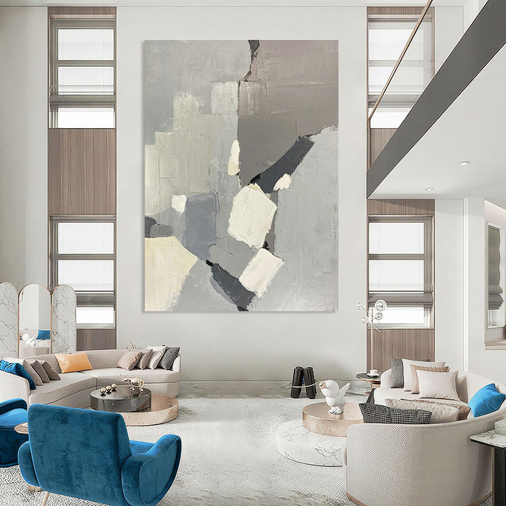 Handmade Abstract Painting for Entryway & Dining Room DLZ2286