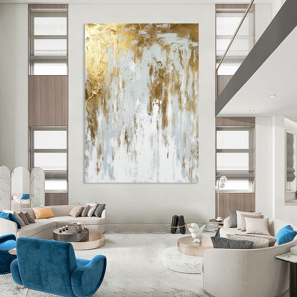 Extra-large Custom Handmade Abstract Painting for Bedroom Wardrobe Interior Wall and Dining Room China Cabinet Wall DLZ1934
