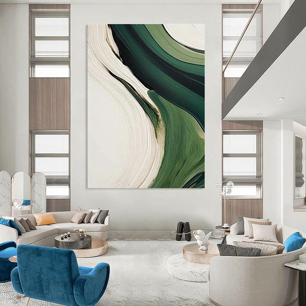 Oversized Tailored Handmade Abstract Painting for Hallway and Cottage DLZ2168