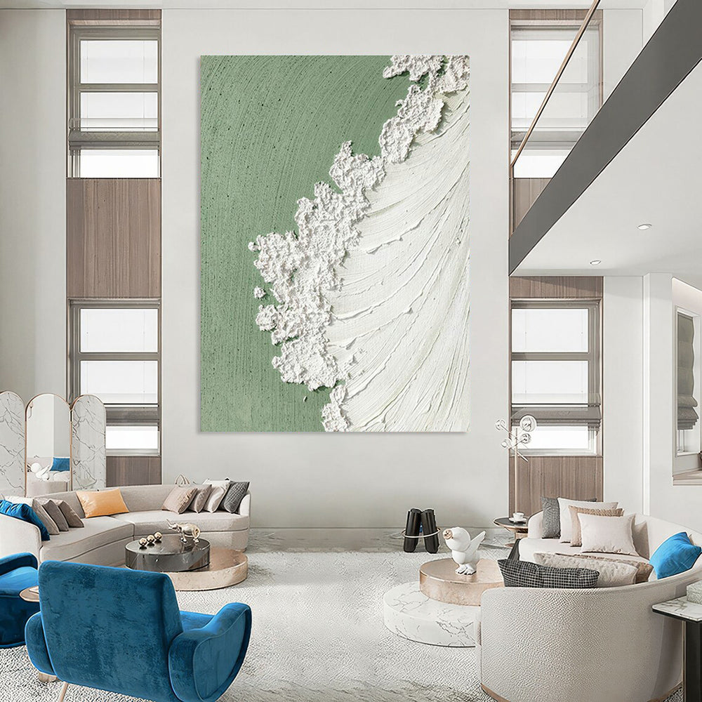 Colossal Extent Custom-Formulated Handmade Abstract Painting for Dining Room & Hallway DLZ2202