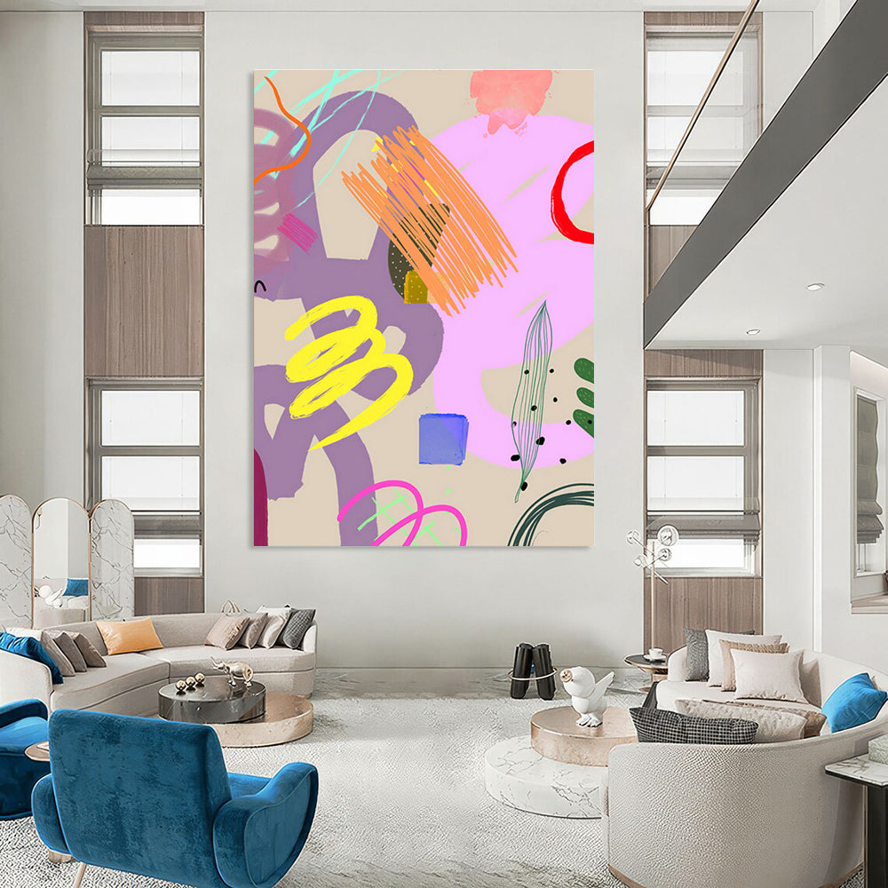 Custom Abstract Canvases for Bedroom and Dining Room DLZ0648