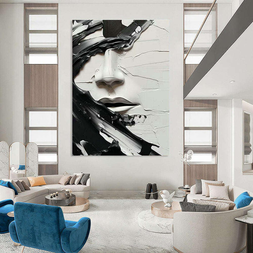 Customizable Handmade Abstract Wall Art for Bedroom and Cottage Hallway DLZ1548