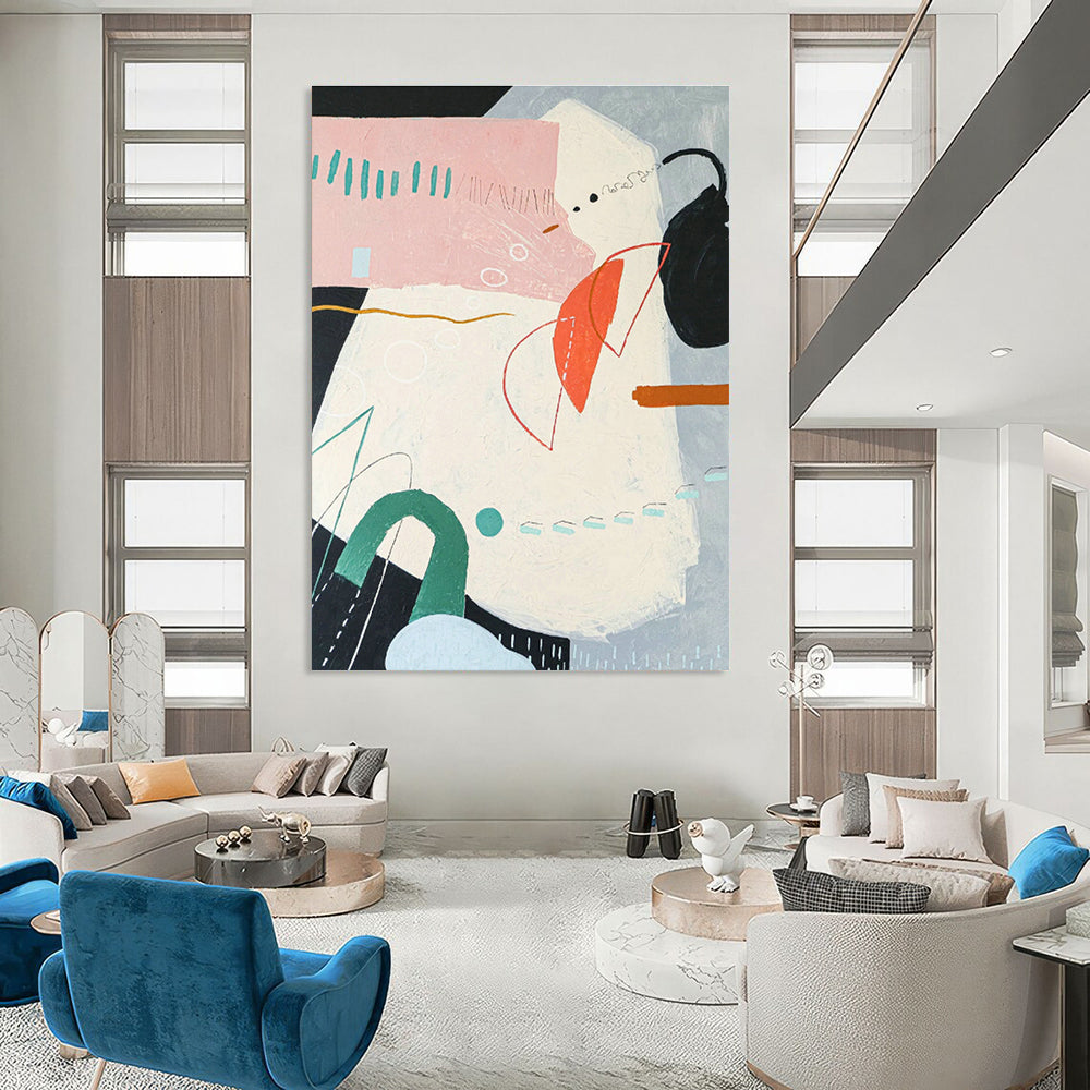 Monumental Custom - Made Abstract Artwork for Bedroom & Office DLZ1109