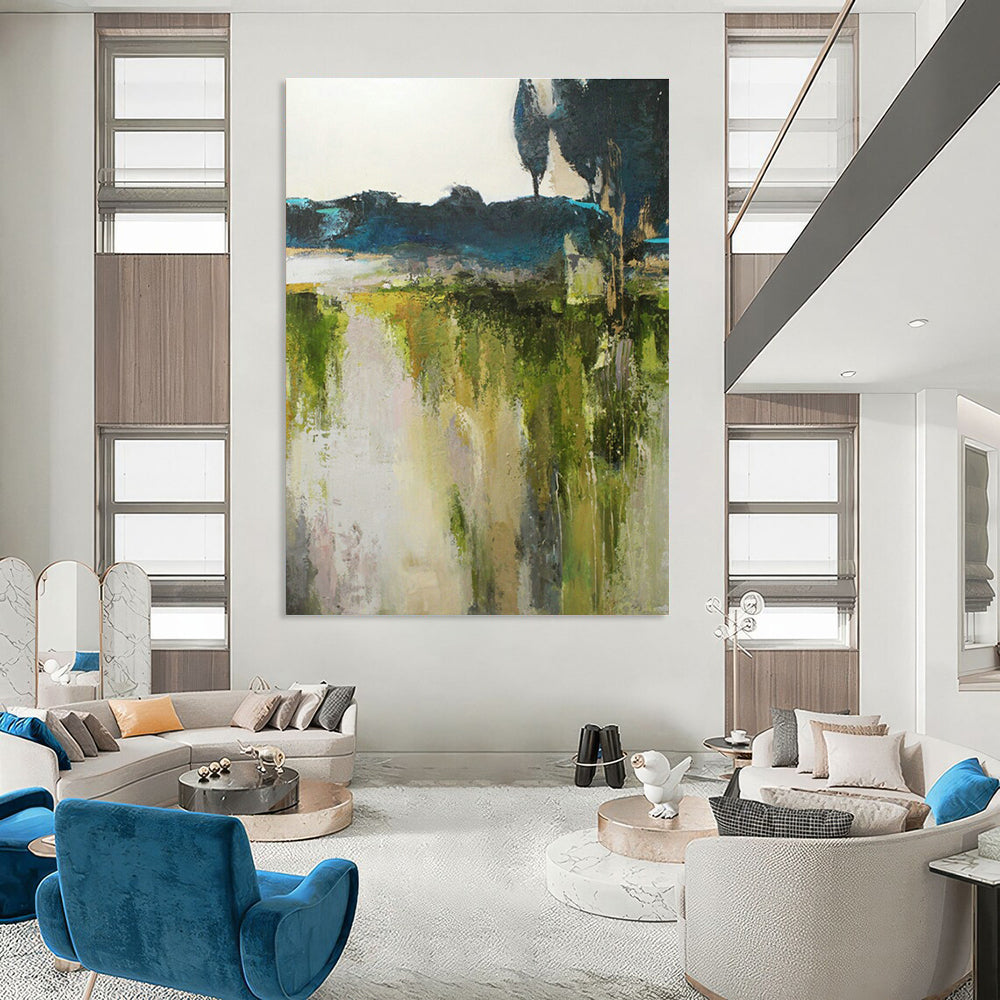 Extended - Length Custom Abstract Panels for Hallway Elegance DLZ0404