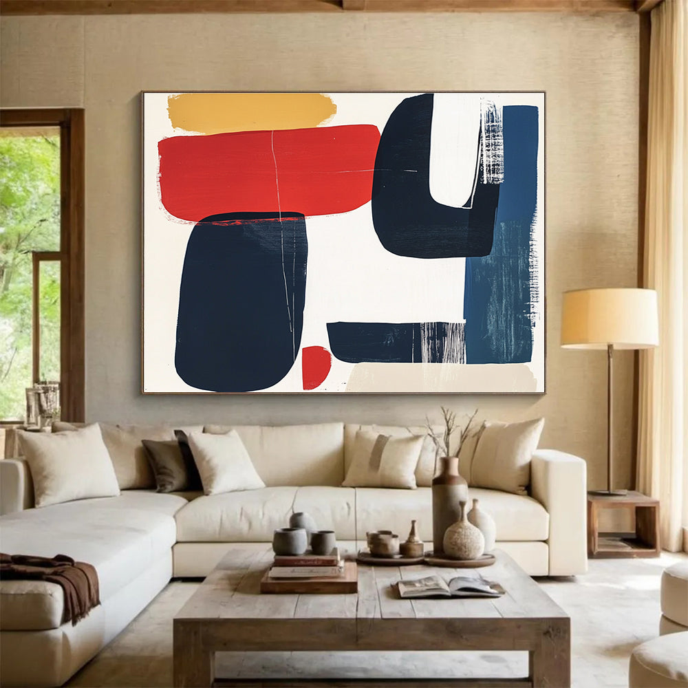Dynamic Color - Blocked Abstract Painting DYP083