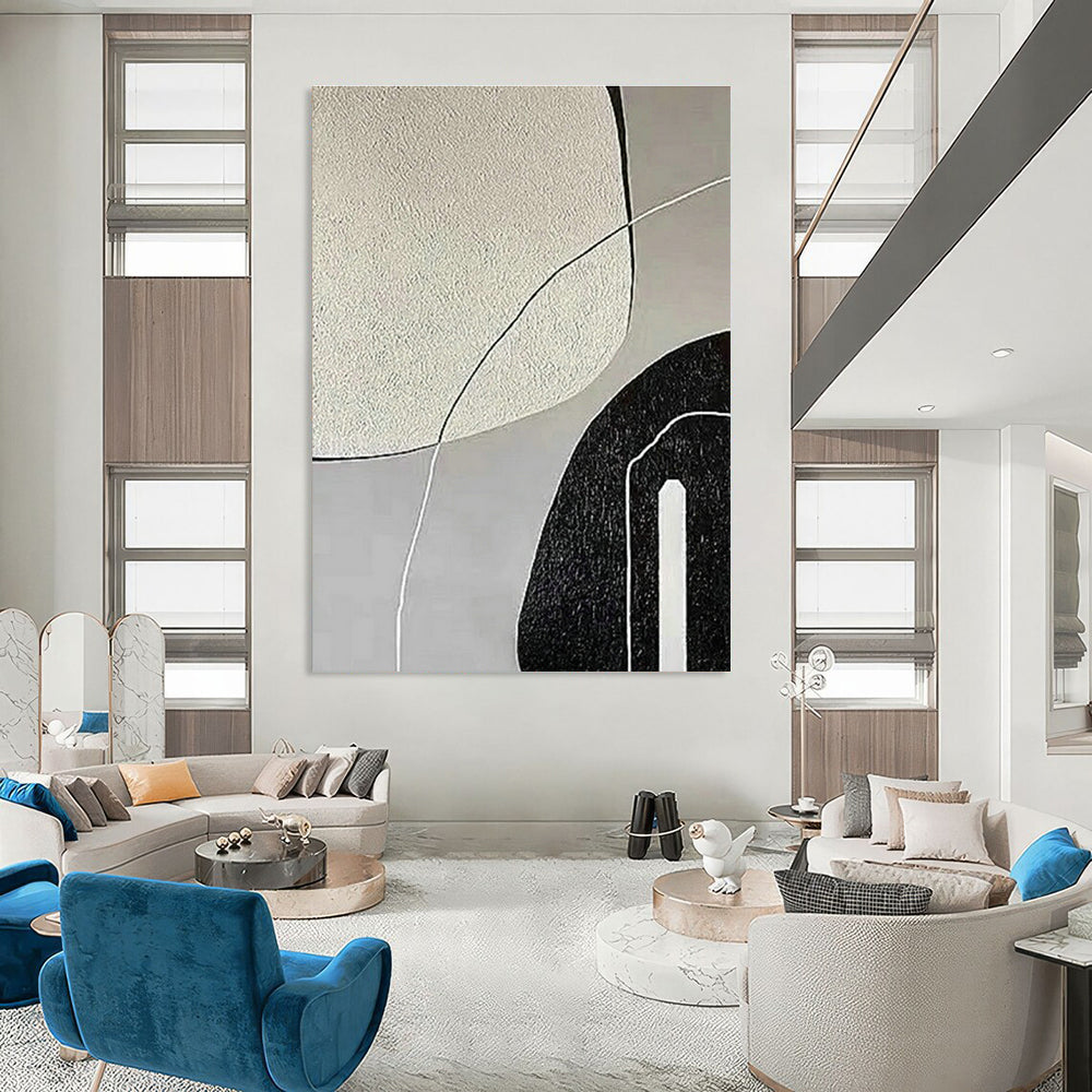 Extra-Vast Hand-Painted Abstract Wall Decor for Living Room & Cottage Office DLZ1146