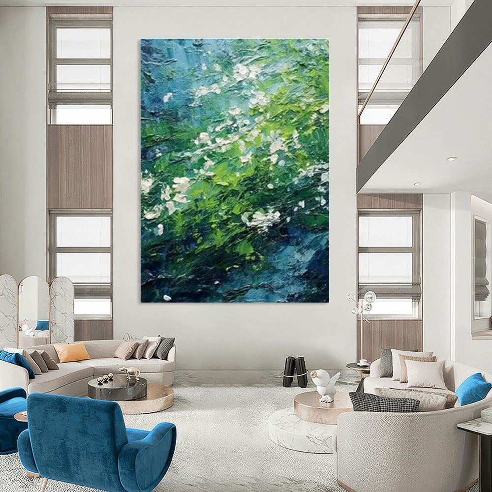 Hand - Painted Abstract Wall Murals for Bedroom & Dining Room DLZ1411