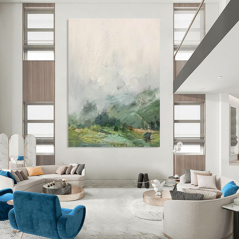 Vast Custom-Made Handmade Abstract Canvas for Hallway & Dining Room DLZ2241