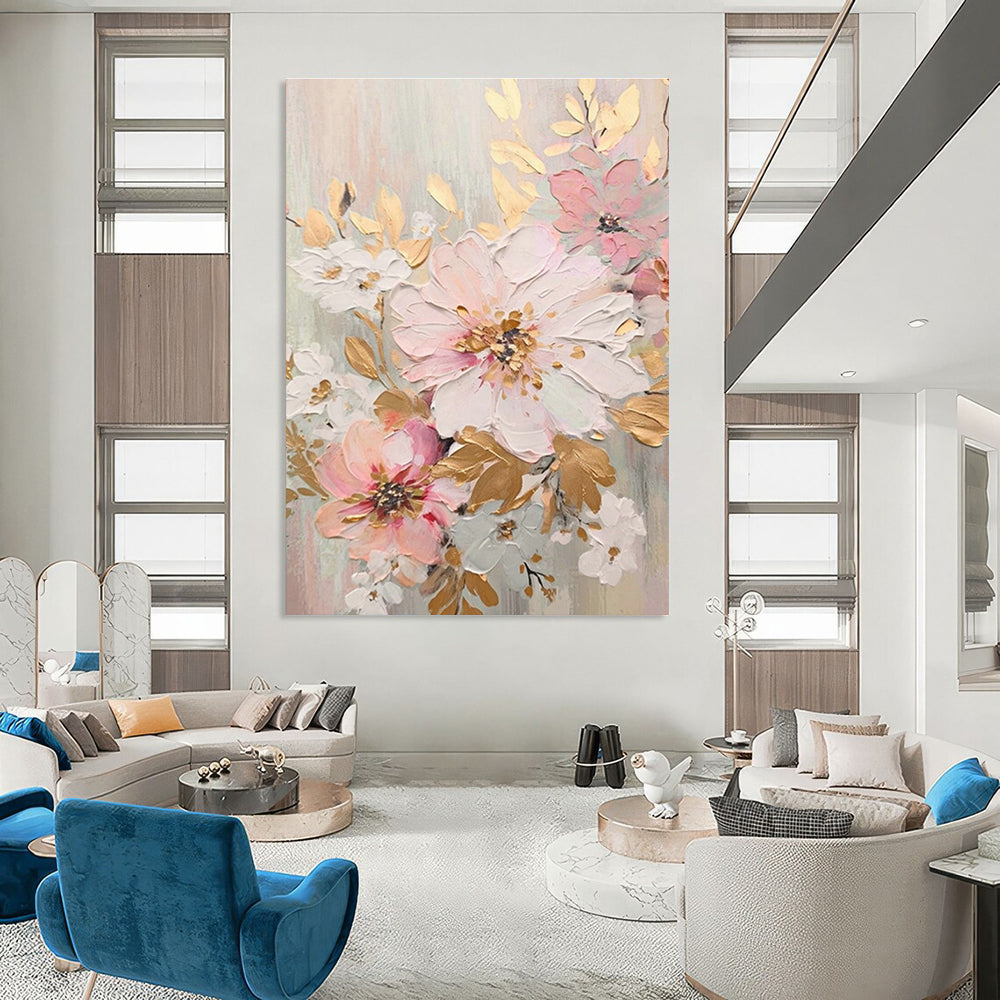 Hand - Painted Abstract Art Triptych for Bedroom & Office DLZ1397