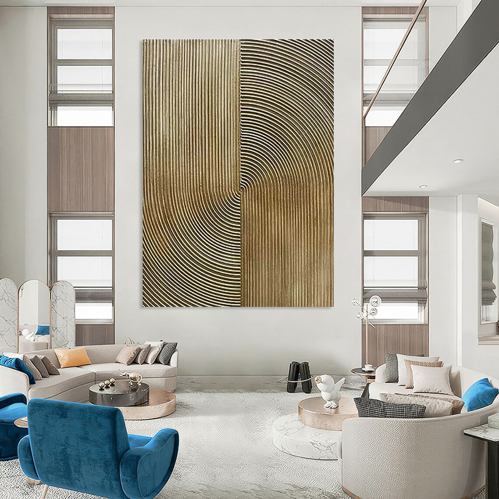 Large Custom Handmade Abstract Canvas for Cottage Bedroom Bed Frame Headboard & Living Room Media Console Wall DLZ1772