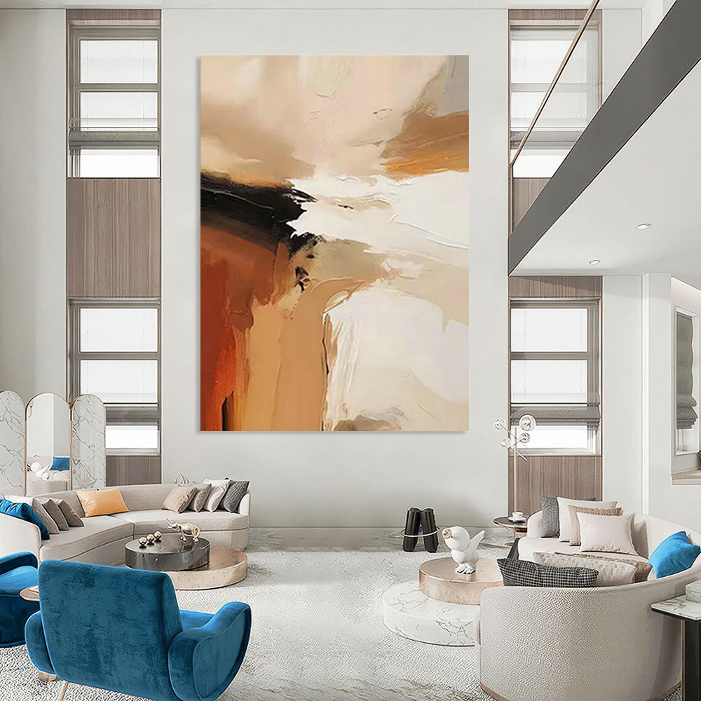 Gargantuan - Sized Custom Abstract Canvas for Office & Cottage Entryway DLZ1250