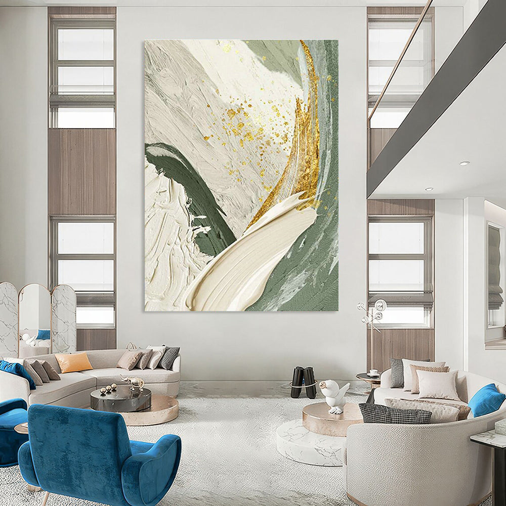 Colossal Dimension Custom-Built Handmade Abstract Canvas for Hallway & Entryway DLZ2195