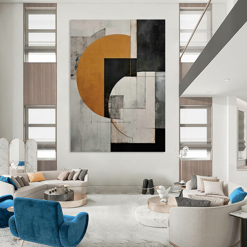 Mammoth Custom - Designed Handmade Abstract Painting for Office & Hallway DLZ2122