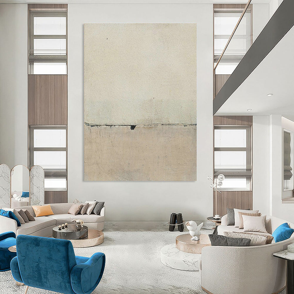 Hand-Painted Abstract Wall Tapestry with Embroidered Details for Hallway & Entryway DLZ1427
