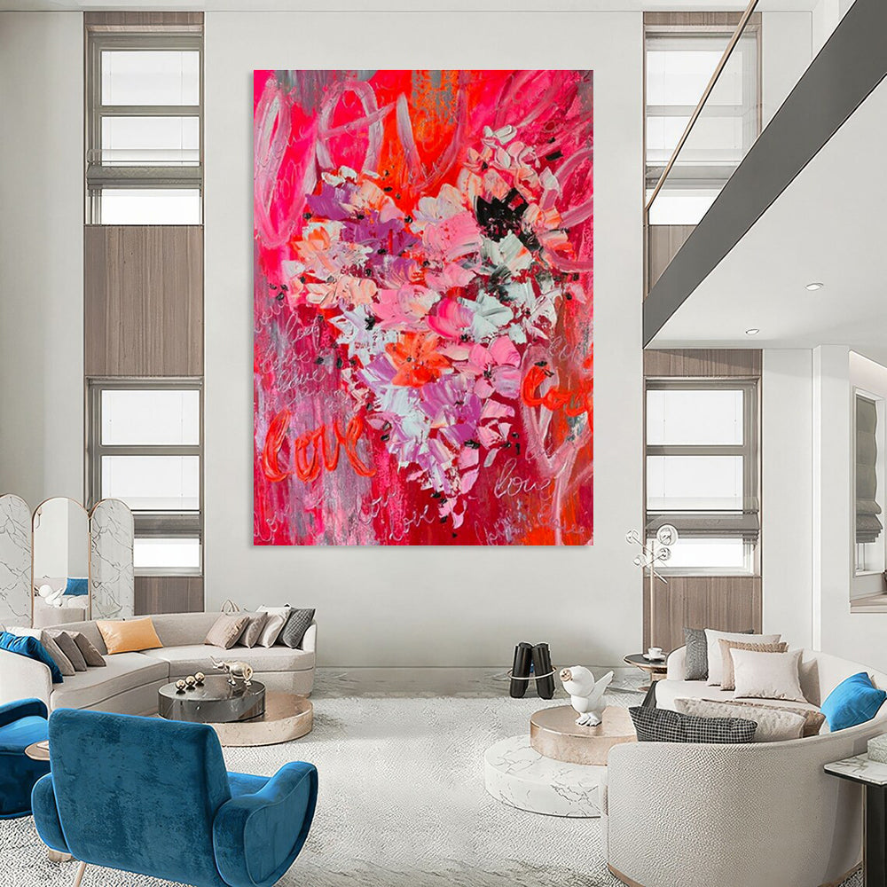 Vast Custom-Embellished Handmade Abstract Canvas for Hallway & Cottage DLZ2112