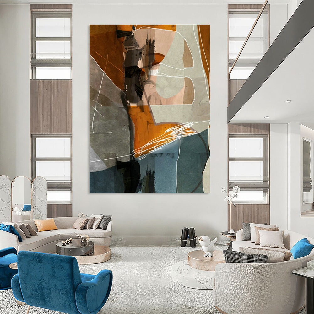 Custom Abstract Paintings for Bedroom Dressing Room Jewelry Armoire Inserts & Office Branding Zone Display Stand Bases DLZ0891