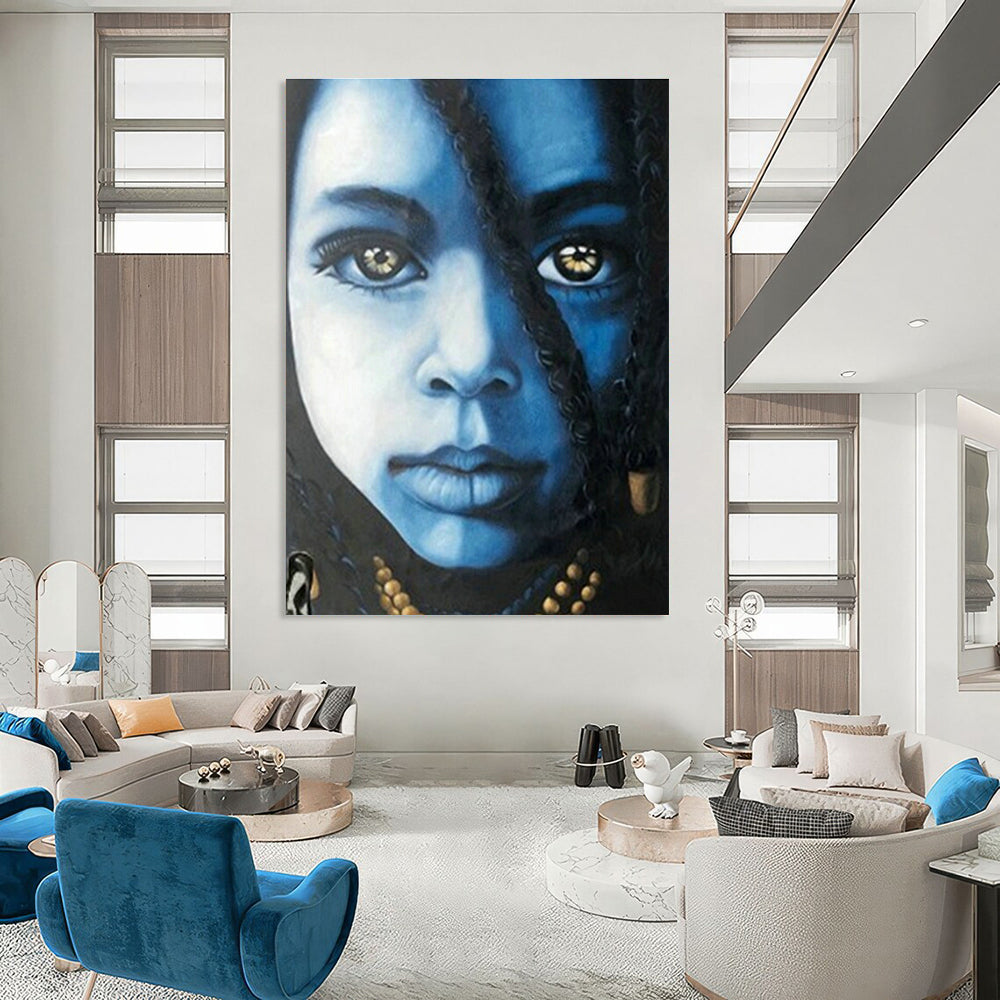 Handmade Abstract Wall Art for Cottage Hallway and Living Room DLZ1609