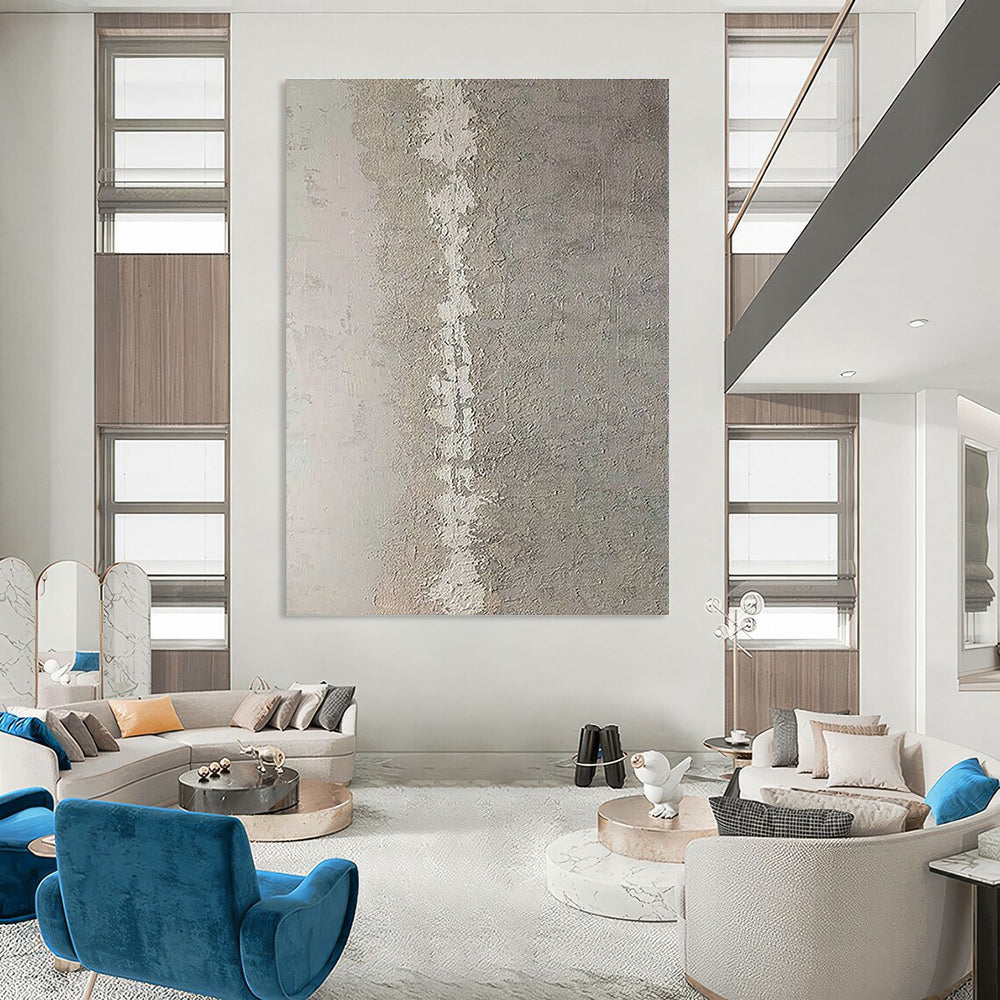 Large Customizable Handmade Abstract Painting for Bedroom Bed Footboard Wall and Living Room Coffee Table Lower Shelf Wall DLZ1884
