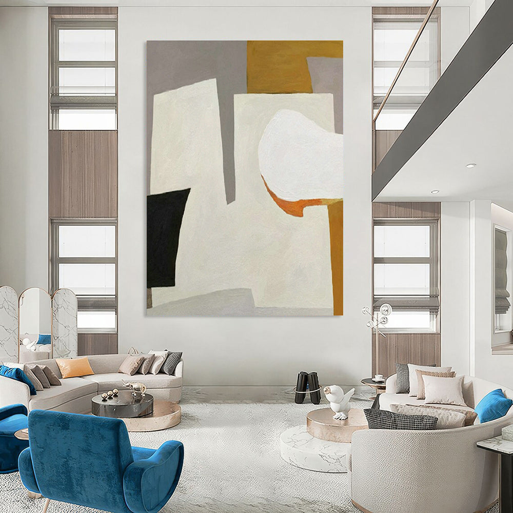 Original Hand-Painted Abstract Painting for Living Room and Cottage Hallway DLZ1500