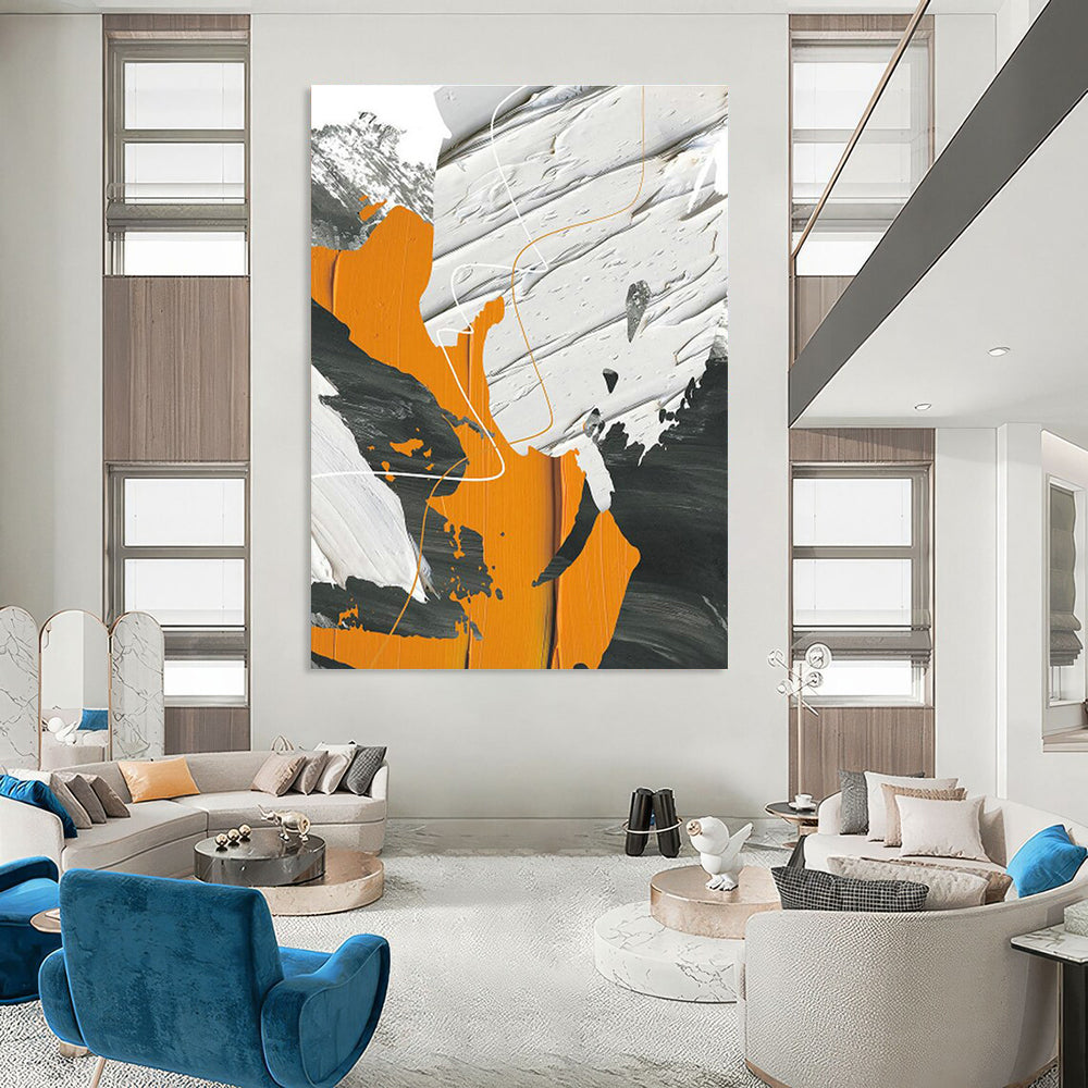 Tremendous Custom - Fit Hand Painted Abstract Wall Decor for Living Room & Dining Room DLZ2228