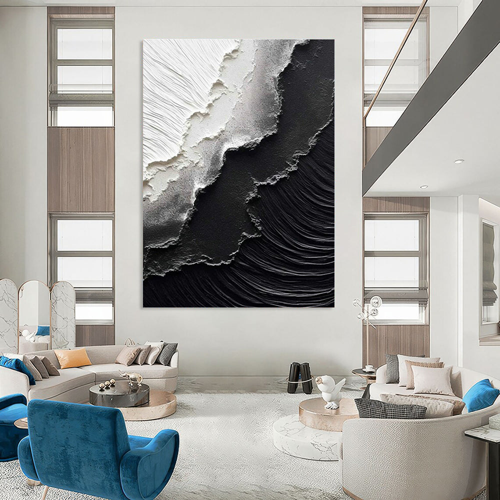 Tremendous Custom-Sized Hand Painted Abstract Art for Living Room & Office DLZ2175