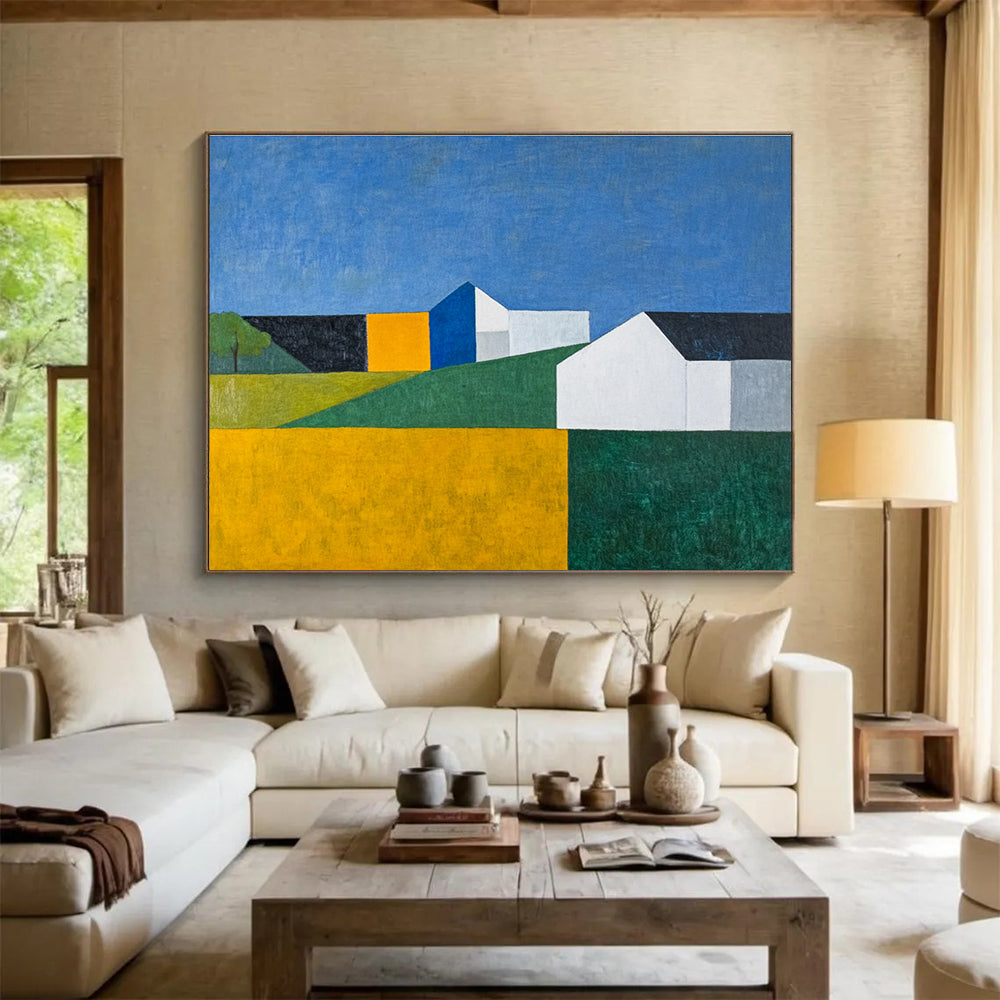 Colorful Rural Landscape Abstract Painting DYP102