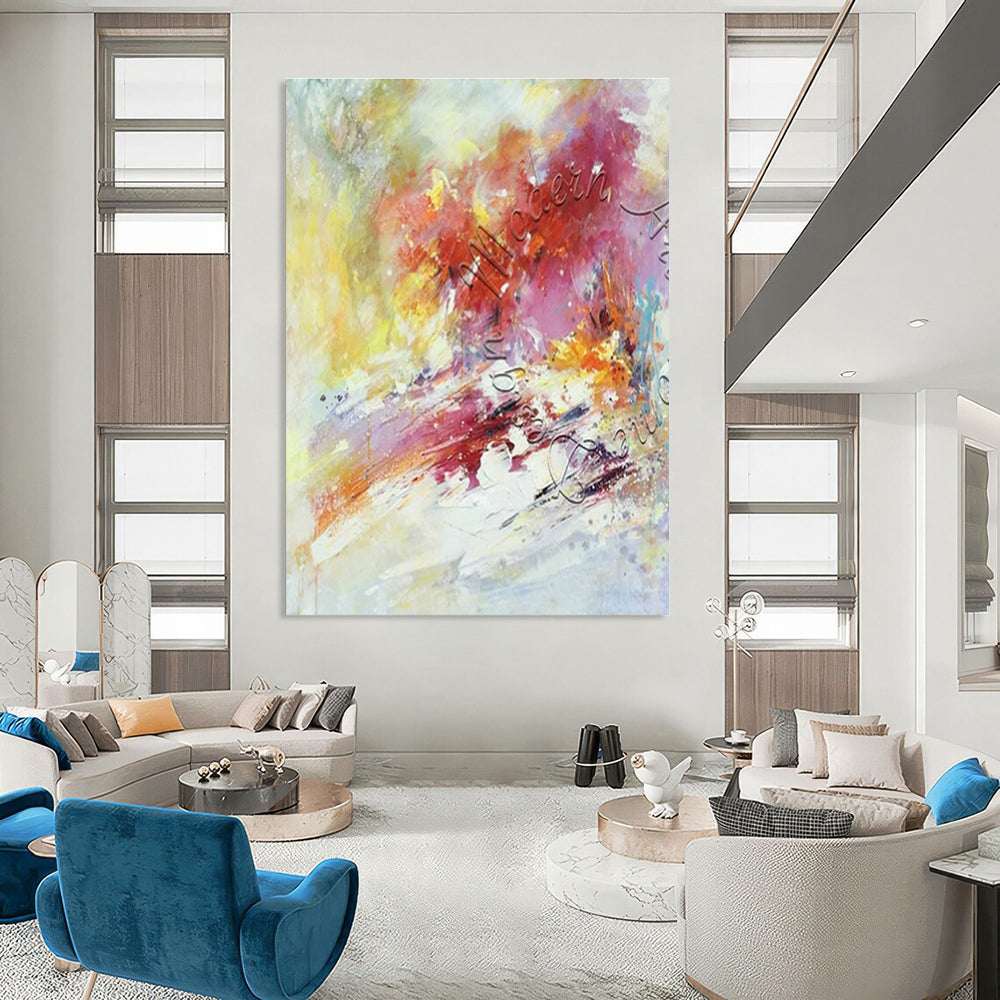 Original Handmade Abstract Painting for Hallway and Entryway DLZ1825