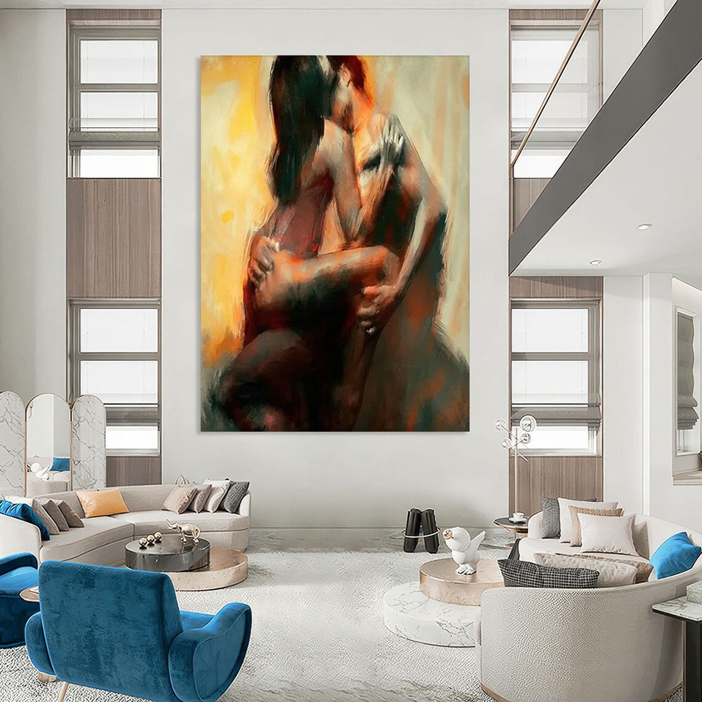 Large Handmade Abstract Painting for Entryway & Living Room DLZ2333