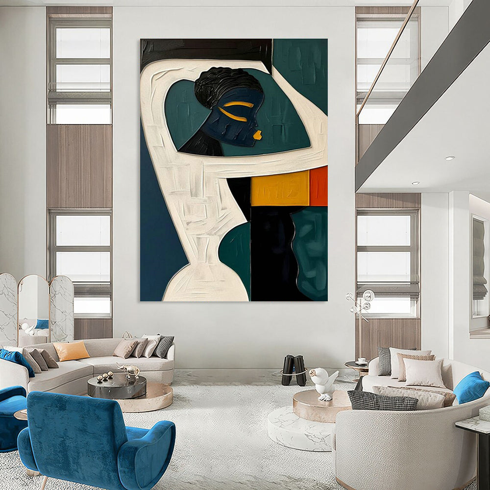 Gigantic Custom-Built Handmade Abstract Wall Art for Hallway & Entryway DLZ2171