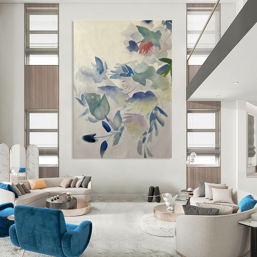 Custom - Made Hand - Painted Abstract Canvases for Bedroom and Cottage Hallway DLZ0756