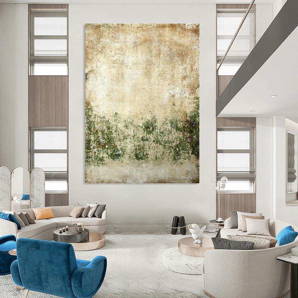 Colossal Custom-Sized Handmade Abstract Canvas for Dining Room & Hallway DLZ2179