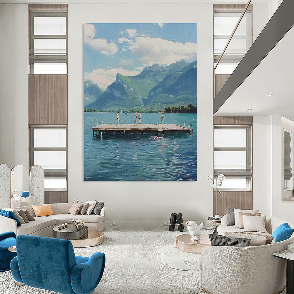 Unique Hand-Crafted Abstract Art for Living Room and Office DLZ1462