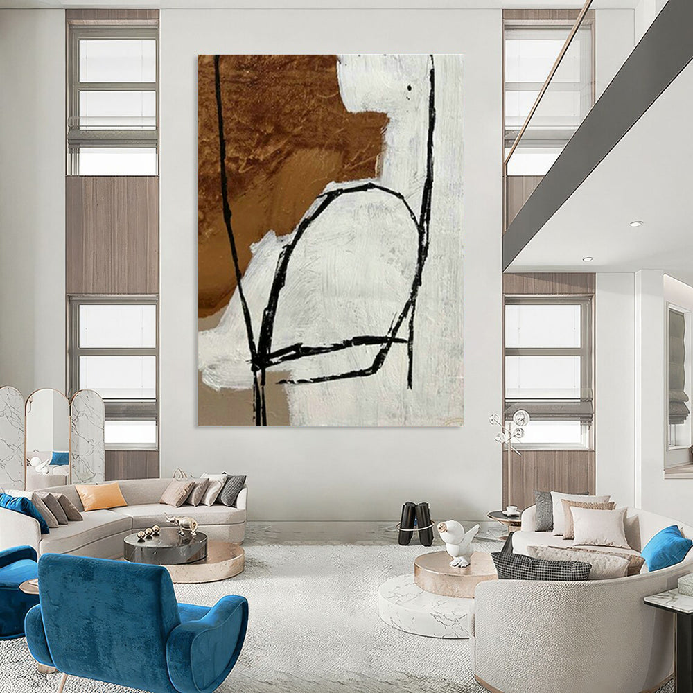 Big Handmade Abstract Painting for Dining Room & Office DLZ2015