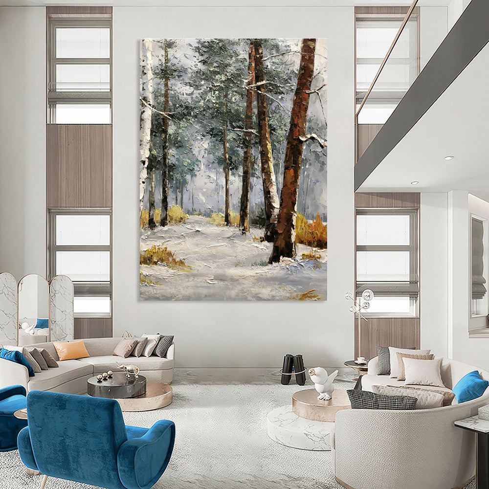 Large Hand-Painted Abstract Art for Dining Room & Entryway DLZ1281