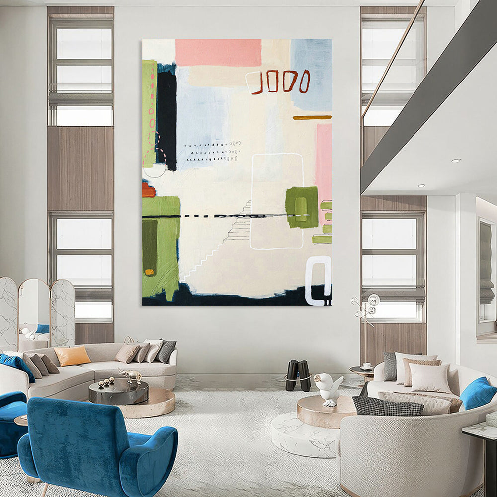 Immense Custom Abstract Wall Hanging for Bedroom & Office DLZ1116