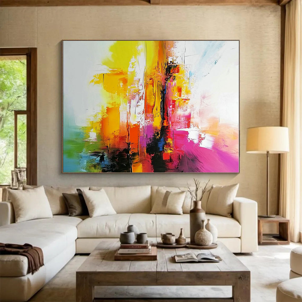 Colorful Abstract Painting with Vibrant Impressions GER553