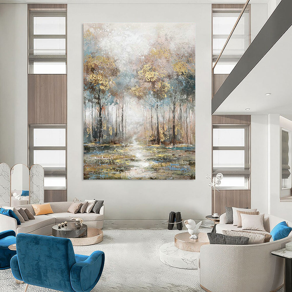 Humongous Made - to - Design Handmade Abstract Painting for Living Room & Office DLZ2133
