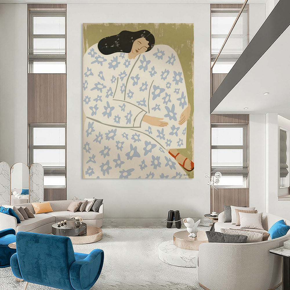 Extra-Large Custom Abstract Painting for Living Room & Bedroom DLZ1153