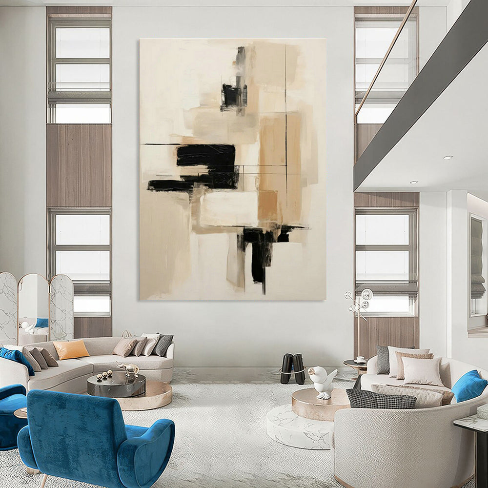 Abstract Hand - Painted Art for Entryway Umbrella Stand Covers & Hallway Wall Sconce Backings DLZ0843